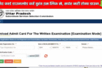 UPSSSC PET Admit Card 2025