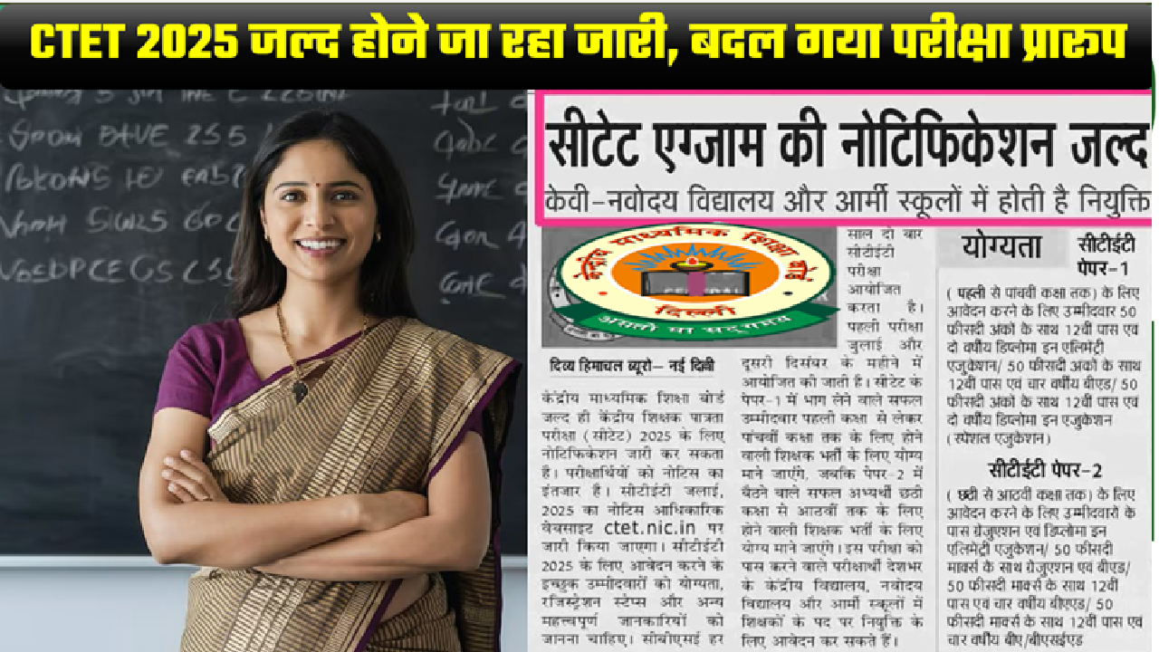 CTET Exam Notification 2025